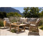 3 seater outdoor sofa with cushions 