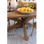 Old elm wooden dining table