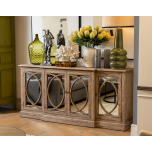 Block & Chisel 4 door buffet server with mirrored doors Château Collection