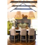 Upholstered modern counter stool