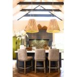 Upholstered modern counter stool