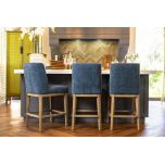 Upholstered modern counter stool