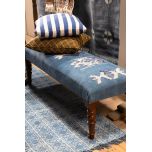 blue cotton rug naksha collection