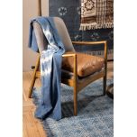 indigo tie-dye table cloth or throw 