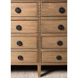 Wooden sideboard with 8 drawers
