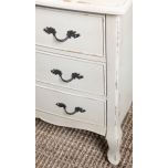 French style 3 drawer chest of drawers in cream Château Collection