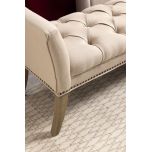 deep buttoned bedend with sides