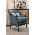 French chair with wooden frame