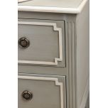 2 drawer painted bedside Château Collection 