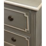 2 drawer painted bedside Château Collection 