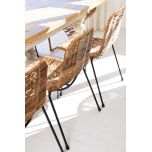 rattan and metal dining chair Westcoast collection 