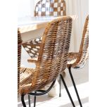 rattan and metal dining chair Westcoast collection 