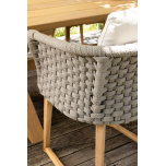 outdoor armchair with seat cushion 