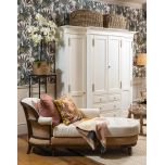 Block & Chisel antique white breakfront closet 