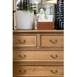 french provincial style 4 drawer chest weathered oak