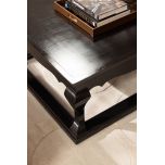 Shaghai coffee table in black with sheen coating