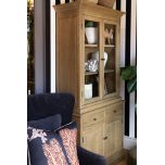 Oak cabinet with storage 