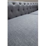 deconstructed chesterfield style sofa with wooden frame