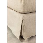 block and chisel corner sofa in linen