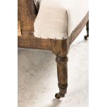 Deconstructed chair with wooden frame