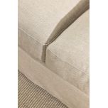 block and chisel corner sofa in linen