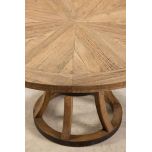 Old elm round dining table