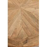 Old elm round dining table