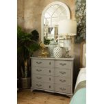 4 Drawer chest painted grey Château collection