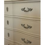 4 Drawer chest painted grey Château collection