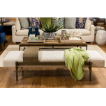 cream daybed with tray table 