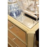 Opulent mirrored chest of drawers