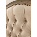 Margaret Headboard King size in stone neutral with tufted detail Château Collection 