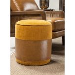 Leather and fabric stool