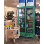 Cane and rattan drinks trolley 