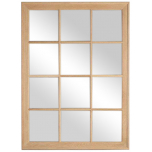 Block & Chisel rectangular oak frame mirror