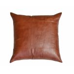 leather scatter cushion 60x60