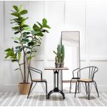 Block & Chisel rectangular standing mirror with black frame