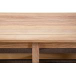 Block and chisel outdoor dining table
