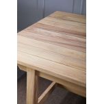 Block and chisel outdoor dining table