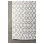 Block & Chisel cream wool rug with diamond detail
