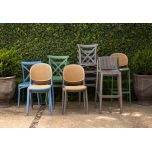 Block and chisel outdoor pvc dining chair 