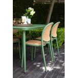 Block and chisel outdoor pvc dining chair 