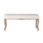 block and chisel bedend in ivory velvet