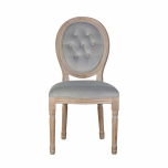 french style dining chair with button back detail