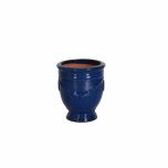block and chisel blue anduze glazed pot