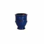 block and chisel blue anduze glazed pot