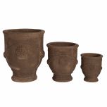 block and chisel terracotta anduze glazed pot