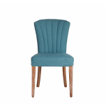 Teal upholstered Niko dining chair 