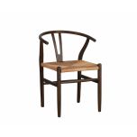 wishbone dining chair with woven seat