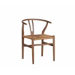 wishbone dining chair with woven seat 